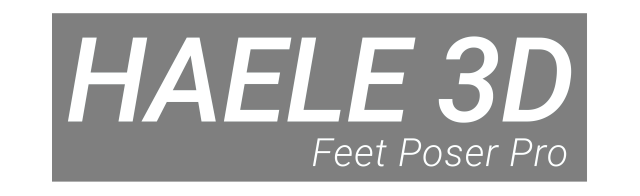 Логотип HAELE 3D - Feet Poser Pro
